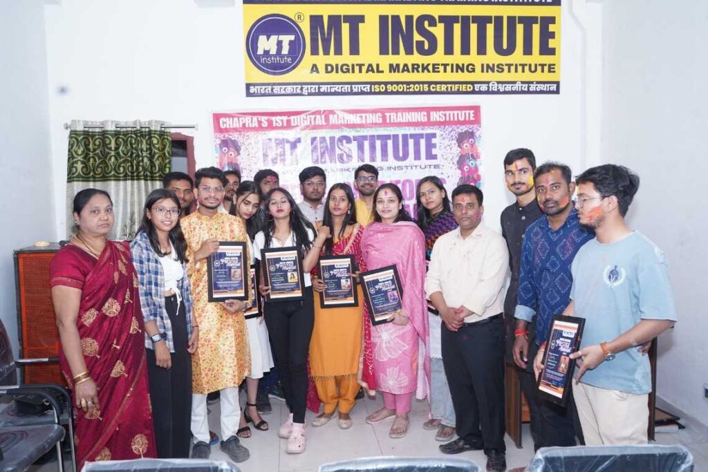 Chapra's 1st Digital Marketing Training Institute Celebrating MT Institute Digital Creators Prestige Award