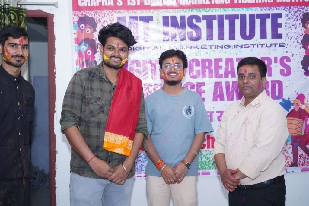 Chapra's 1st Digital Marketing Training Institute Celebrating MT Institute Digital Creators Prestige Award
