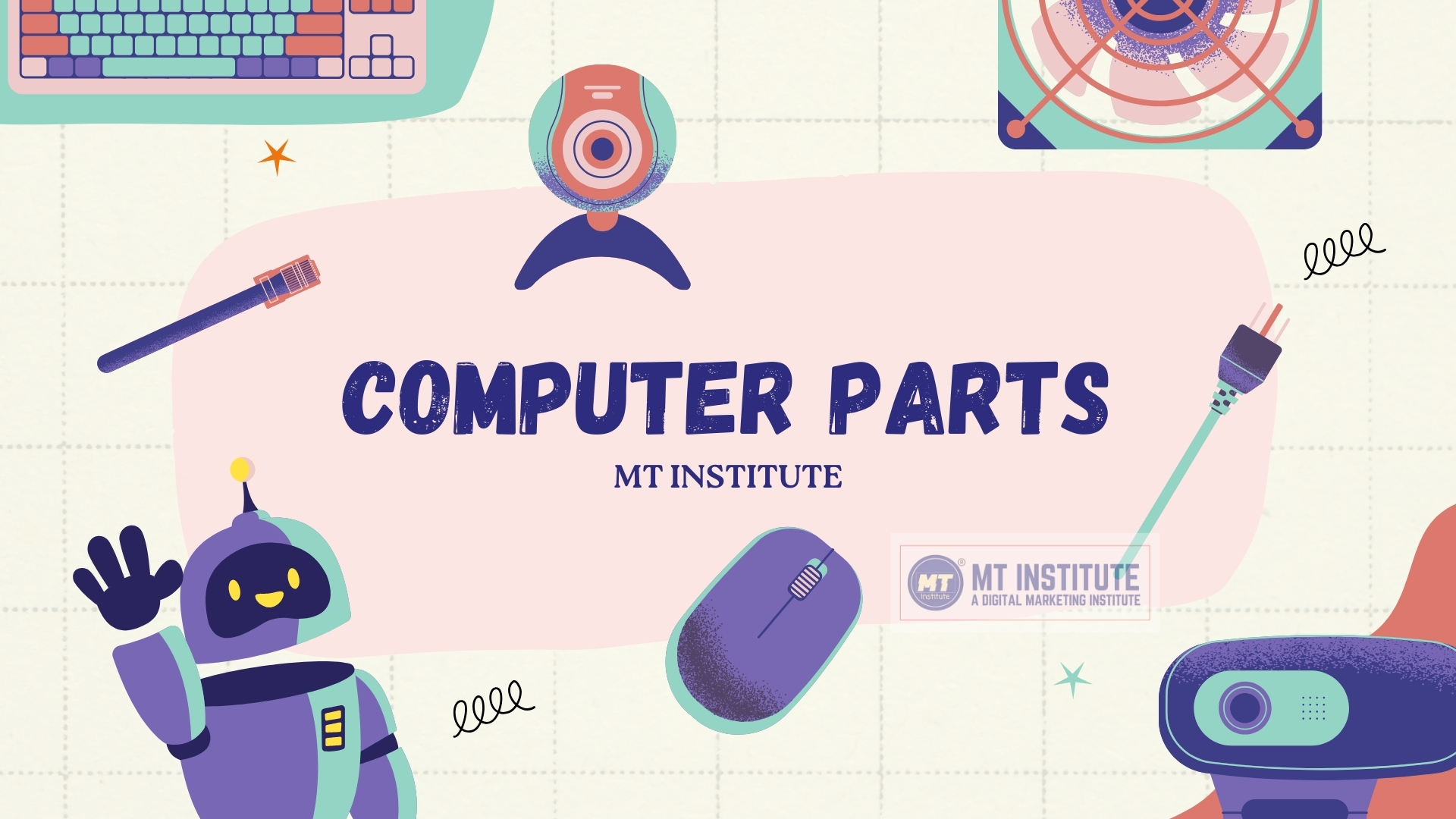 Computer Parts Mouse Keyboard Speaker Monitor CPU UPS MEMORY