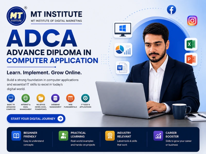 ADCA course at MT Institute of Digital Marketing