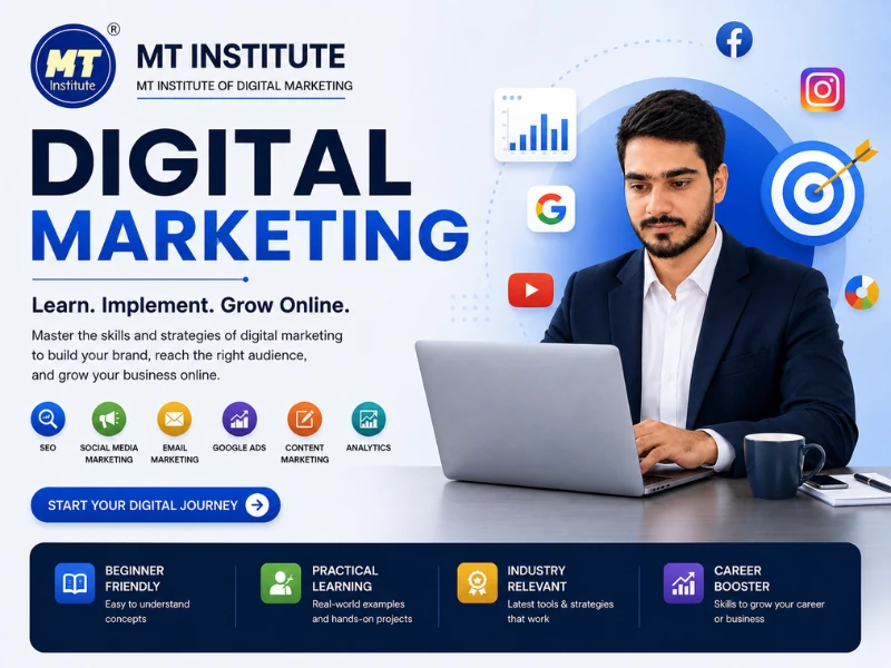 Digital Marketing course at MT Institute of Digital Marketing